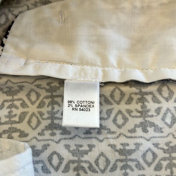 Banana Republic black white patterned shorts Size 8 Length 14” - Picture 8 of 11
